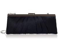 Jessica McClintock Blaire Damen Satin Rahmen Abend Clutch Bag Geldbörse mit Schulterkette im Lieferumfang enthalten