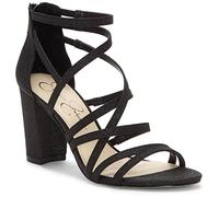 Jessica Simpson Damen Stassey Riemchensandalen mit Blockabsatz Sandale mit Absatz, Schwarz, 37 EU