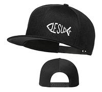 Jesus Christus Hats Herren Snapback Flat Bill Brim Hüte für Herren Snap Rucksack Papa Leben Jesus Christliche Kreuze Baseballkappe, Christlicher Fisch, 1