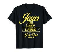 Jesus Es EL Camino La Verdad Y La Vida Juan 14:16 Damen Herren T-Shirt