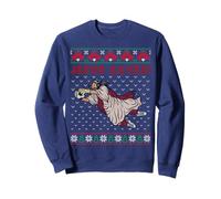 Jesus Saves Fußball Torwart Tor Ugly Christmas Sweater Sweatshirt