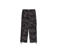 Cargohose ALPHA INDUSTRIES "Alpha Industries Men - Pants Jet Pant Camo" Gr. 38, Normalgrößen, schwarz (black camo) Herren Hosen (57954321-38) black camo