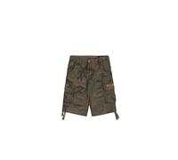 Shorts ALPHA INDUSTRIES "Alpha Industries Men - Shorts Jet Short Camo", Herren, Gr. 32, Normalgrößen, grün (schwarz olive camo), Obermaterial: 100% Baumwolle, Futter: 100% Baumwolle, Hosen (59968566-3