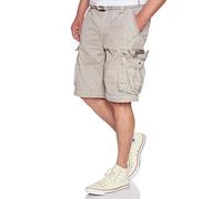 JET LAG Cargo Shorts mit Gürtel Take Off 8 in vielen Farben, Größe:W34, Farbe:Grau