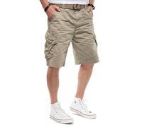 Jet Lag Cargo Shorts Take Off 3 Modell 16 in schwarz, Olive, Stone, Cement, Gold und Camouflage, Größe:W38, Stil:Cargoshorts, Farbe:Cement