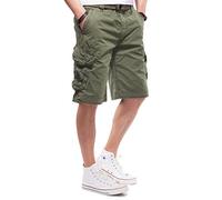 Jet Lag Cargo Shorts Take Off 3 Modell 16 in schwarz, Olive, Stone, Cement, Gold und Camouflage, Größe:W33, Farbe:Oliv, Stil:Cargoshorts