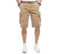 Jet Lag Cargo Shorts Take Off 3 Modell 16 in schwarz, Olive, Stone, Cement, Gold und Camouflage, Größe:W40, Stil:Cargoshorts, Farbe:Gold