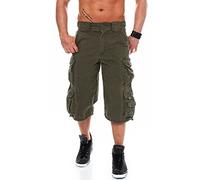 Jet Lag Herren Cargo Shorts 007 B Loose Fit olive 3XL