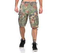 Jet Lag Herren Cargo Shorts 17-131 Flower Green W42
