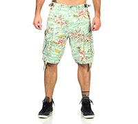 Jet Lag Herren Cargo Shorts 17-131 Hawai Flower W42