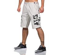 Jet Lag Herren Cargo Shorts 22-695 Bermuda mit Seitentaschen Stone W42
