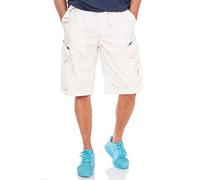 Jet Lag Herren Cargo Shorts 22-788, Farbe:Offwhite, Größe:W33