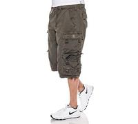 Jet Lag Herren Cargo Shorts FW-011, Größe:W36, Farbe:Oliv