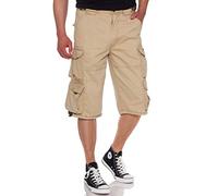 Jet Lag Herren Cargo Shorts Modell 007 B Short in vielen Farben, Farbe:Beige, Größe:L
