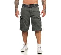 Jet Lag Herren Cargo Shorts Take Off 7 Charcoal W42
