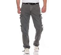 Jet Lag Herren Cargohose FW-012, Farbe:Charcoal, W34, L32
