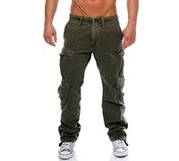 Jet Lag Herren Cargohose FW010 Loose Fit dark olive 33/32