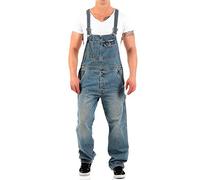 Jet Lag Herren Latz Jeans Overall Lange Hose Loose Fit Denim Long XL