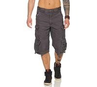 Jet Lag Shorts Herren Cargo Shorts Kurze Hose Lang Short Bermuda 3 /4 Sommer 007B Denim, Urban Chic SIZE,M