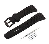 JETHENG 26 mm Herren-Gummi-Uhrenarmband, kompatibel mit Seiko Velatura Serie SRH006/SPC007, Damen-Outdoor-Sportarten, Silikon-Uhrenarmbänder, Armband mit Schnalle (JETHENG B/Schwarz / Schwarze