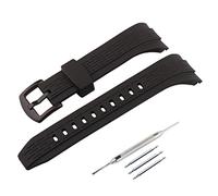 JETHENG 26 mm Herren-Gummi-Uhrenarmband, kompatibel mit Seiko Velatura Serie SRH006/SPC007, Damen-Outdoor-Sport, Silikon-Uhrenarmbänder, Armband mit Schnalle (JETHENG A/Schwarz / Schwarze Schnalle)