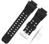 JETHENG Herren-Armband aus Kunstharz, kompatibel mit 20 mm Casio G-Shock 10455201 GW9400 GW-9400 RANGEMAN GW-9200 GW-9300 G-9400 Damen-Outdoor-Arbeit wasserdichtes Uhrenarmband mit Schnalle (schwarzes