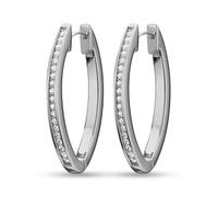 JETTE Damen Ohrringe silber / transparent, Größe One Size, 6617069 Silber / Transparent One Size
