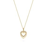 Jette - 88336071 - Halskette - Damen - 925er Silber - gelbvergoldet poliert mit Zirkonia - 45cm