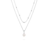 Jette - 88601688 - Halskette - Damen - 925er Silber - rhodiniert poliert mit Süsswasser-Zuchtperle - 45cm