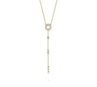 Jette - 89207970 - Halskette - Damen - 925er Silber - gelbvergoldet poliert mit Zirkonia - 42cm