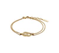 JETTE Damen-Armband 925er Silber, recycelt Zirkonia One Size, Gelbgold 32029964
