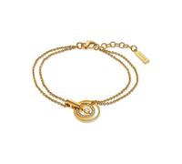 JETTE Damen-Armband 925er Silber, recycelt Zirkonia One Size Gelbgold 32028445