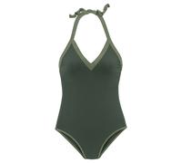 Badeanzug JETTE Gr. 36, N-Gr, grün (oliv) Damen Badeanzüge Ocean Blue tiefer V-Ausschnitt und Rückenausschnitt (64859253-36)