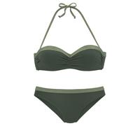 JETTE Bügel-Bandeau-Bikini Damen oliv Gr.38 Cup B