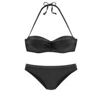 JETTE Bügel-Bandeau-Bikini Damen schwarz Gr.40 Cup A