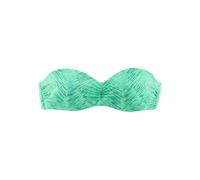 JETTE Bügel-Bandeau-Bikini-Top Damen grün bedruckt Gr.38 Cup E