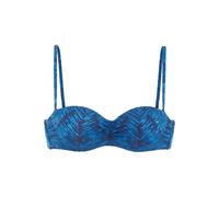 JETTE Bügel-Bandeau-Bikini-Top Damen marine bedruckt Gr.40 Cup C