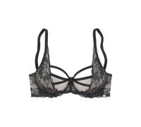 Bügel-BH JETTE, Damen, Gr. 80, Cup D, schwarz, Microtouch, Obermaterial: 88% Polyamid, 12% Elasthan, BHs Bügel-BH, mit aufregendem Bänder-Design, sexy Dessous, Reizwäsche (68934842-80) schwarz