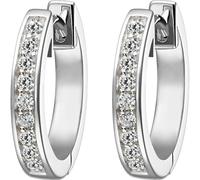 Jette Creolen 925er Silber rhodiniert One Size Damen