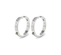 JETTE Damen-Creolen 925er Silber, recycelt Zirkonia One Size Silber 32028341