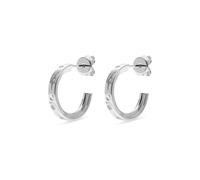 JETTE Damen-Creolen 925er Silber, recycelt Zirkonia One Size 89193500