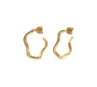 JETTE Damen-Creolen 925er Silber, recycelt Zirkonia One Size 89193535