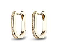 JETTE JETTE Damen-Creolen 925er Silber 28 Zirkonia gold