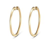 JETTE Silver Creolen aus 925 Silber gold