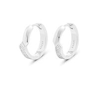 JETTE Damen-Creolen 925er Silber, recycelt 42 Zirkonia One Size 89137411