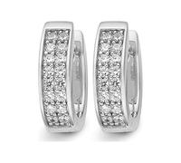JETTE Silver Creolen aus 925 Silber silber