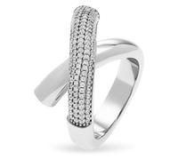 JETTE Damen-Damenring 925er Silber 140 Zirkonia 55 Silber 32025589