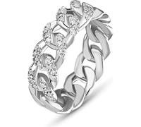 JETTE Damen-Damenring 925er Silber 40 Zirkonia 55 Silber 32018214
