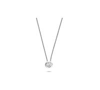 JETTE Damen-Kette 925er Silber rhodiniert 1 Zirkonia