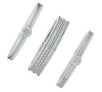 JETTE Silver Damenring aus 925 Silber Silber 59